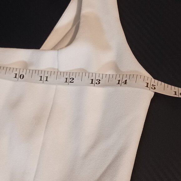 NEW Lulus Regal Classic White Sleeveless Twist-Back Maxi Dress, M, Wedding Gown - Picture 14 of 15